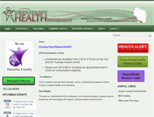 Tablet Screenshot of greencountyhealth.org